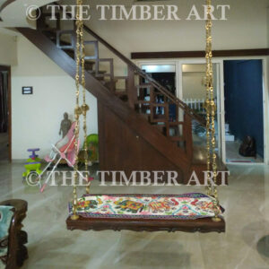 Deepali’s Teakwood Swing wooden swing With Pure Brass Links