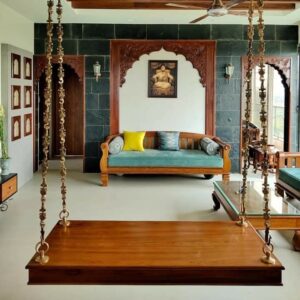 Tanvi’s Teakwood Swing With Pure Brass Links