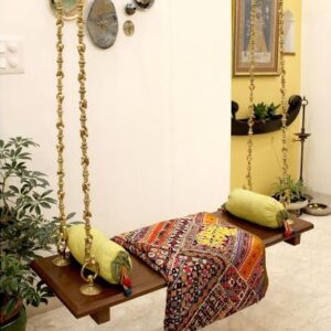 Jaya’s Teakwood Swing With Pure Brass Links
