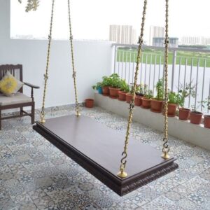 Durga’s Teakwood Swing With Pure Brass Links