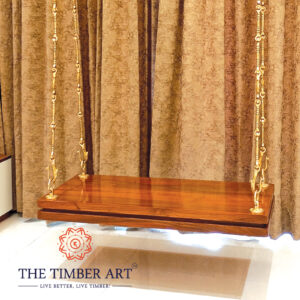 AnilBhai Teakwood Swing With Pure Brass Links