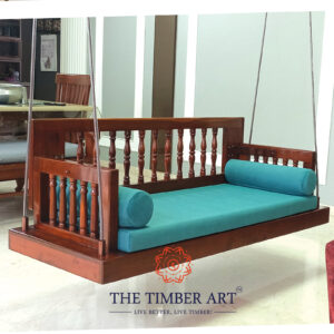 Jitendrabhai Teakwood Reversible Backrest Swing oonjal zula