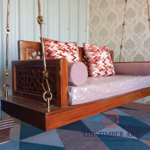 Arohi Teakwood Reversible Swing With Antique 12mm SS Links