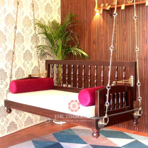 Bhumi Teakwood Reversible Swing With Antique 12mm SS Links